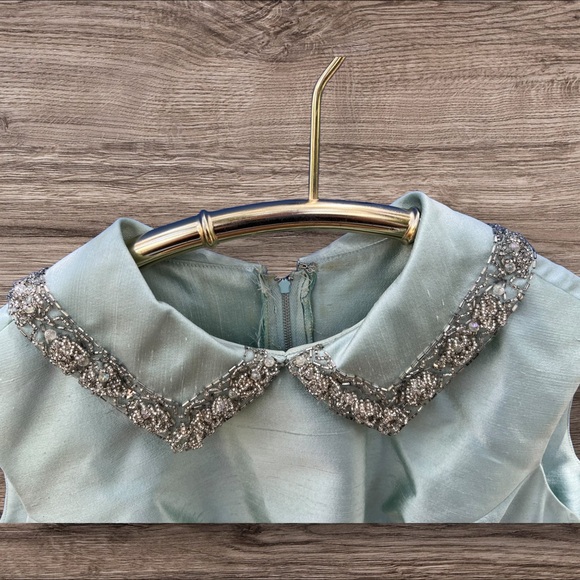 🌸 "Elegant Mint Ensemble" Vintage Dress and Jacket Set 🌸 - Picture 6 of 14